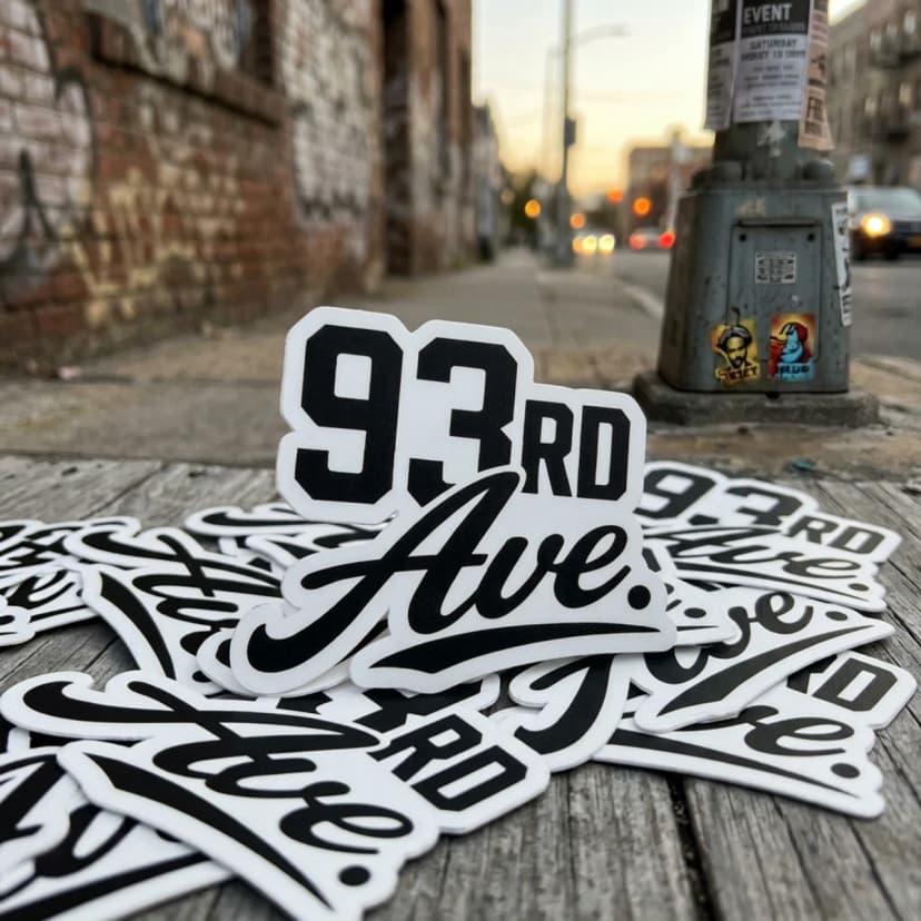 93rd Avenue Stickers